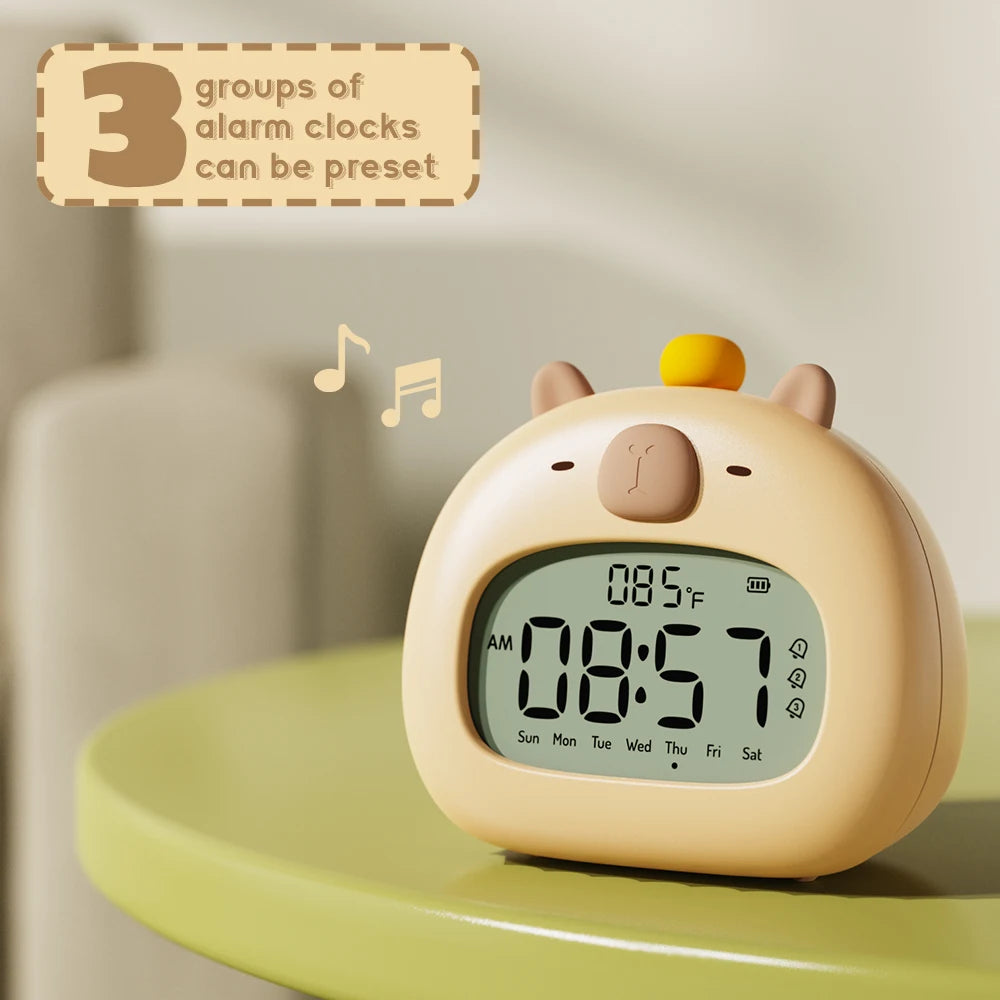 Sleepy Capybara Clock