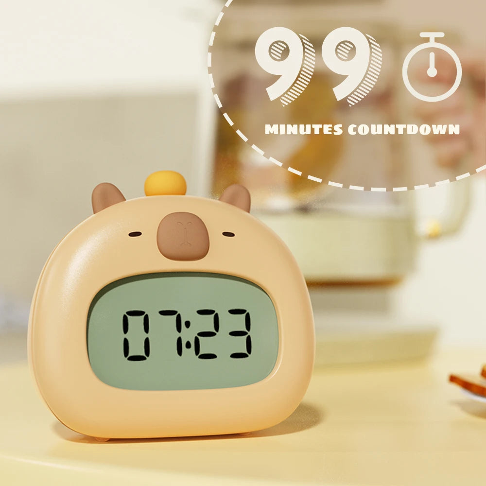 Sleepy Capybara Clock