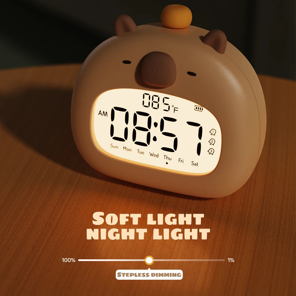 Sleepy Capybara Clock