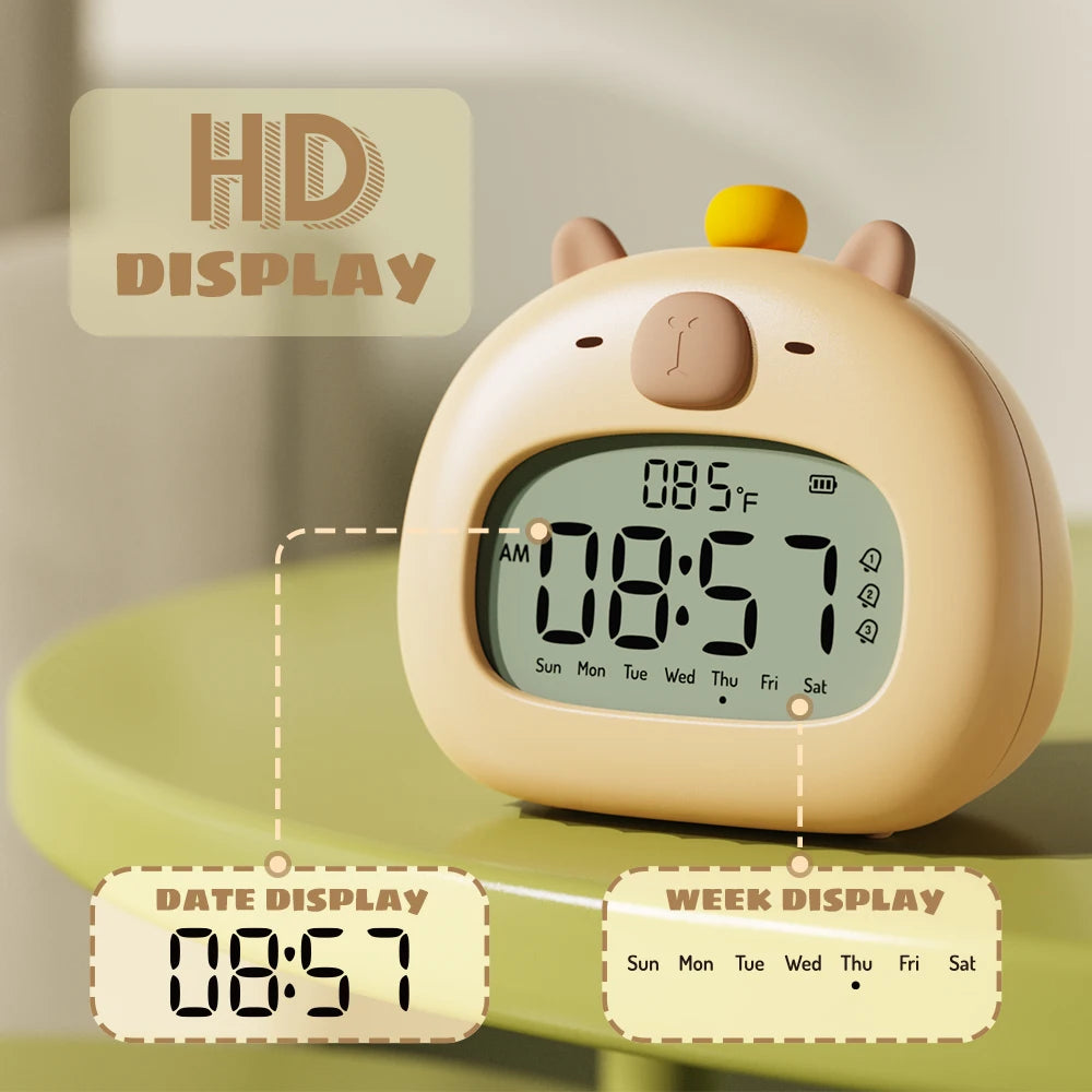 Sleepy Capybara Clock